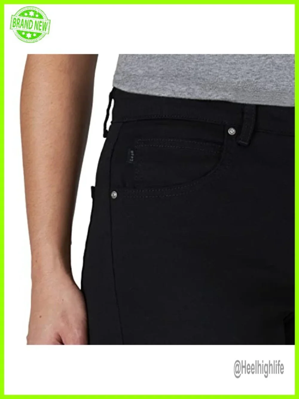 Relaxed Fit Capri Jean 98% Cotton 2% Spandex Mid Rise 5-Pocket